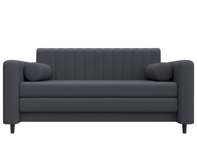 Диван прямой Лига-070, Экокожа, GRIFON 15 серый