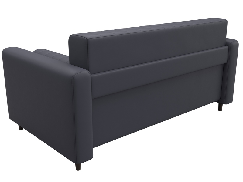 Диван прямой Лига-070, Экокожа, GRIFON 15 серый