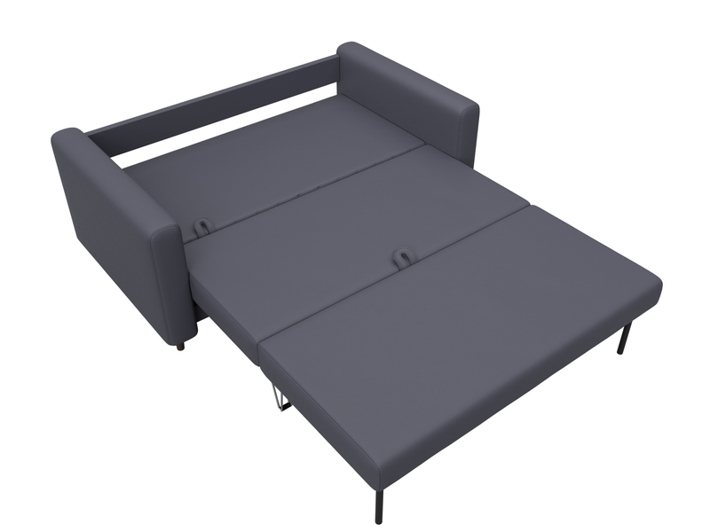 Диван прямой Лига-070, Экокожа, GRIFON 15 серый