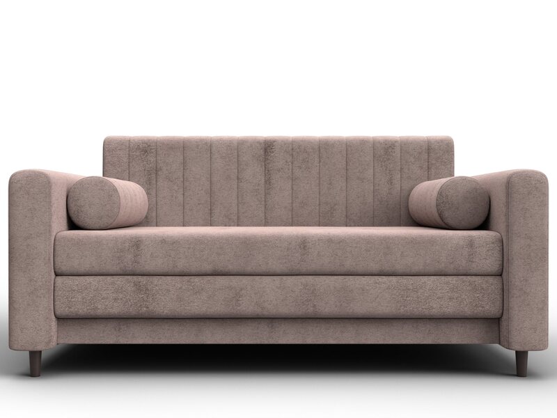 Диван прямой Лига-070, Велюр, TOWER 05 бежевый