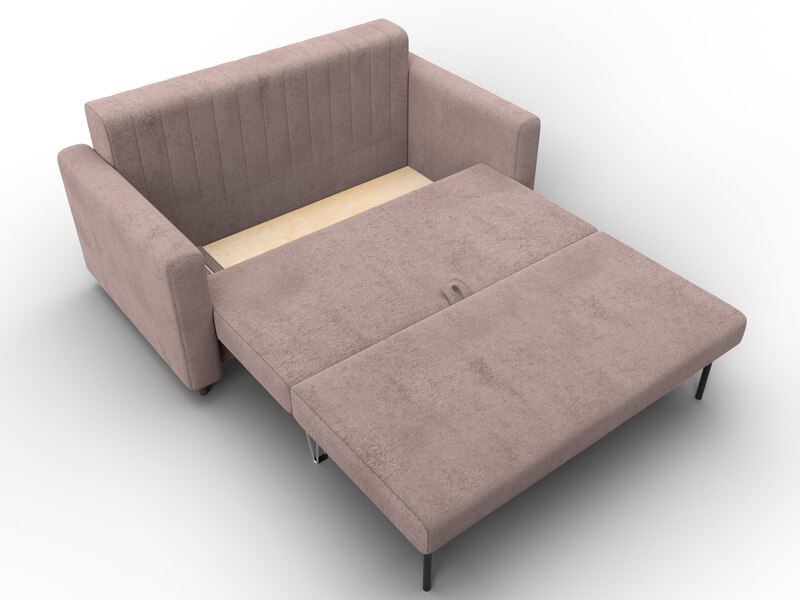 Диван прямой Лига-070, Велюр, TOWER 05 бежевый