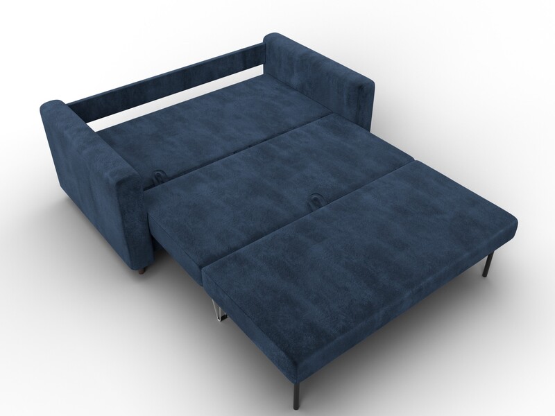 Диван прямой Лига-070, Велюр, TOWER 13 синий