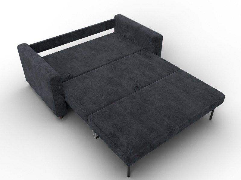 Диван прямой Лига-070, Велюр, TOWER 11 темно-серый