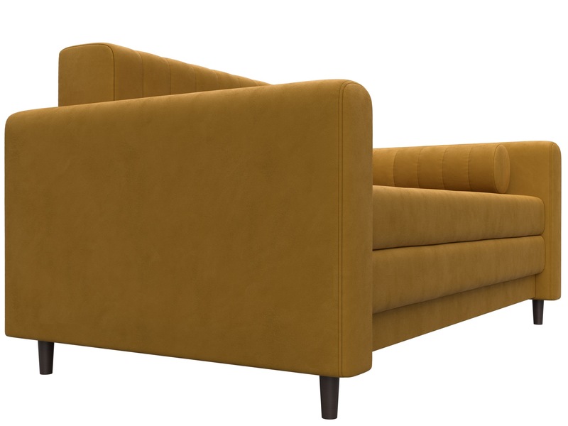 Диван прямой Лига-070, Велюр, BRUT 10 желтый