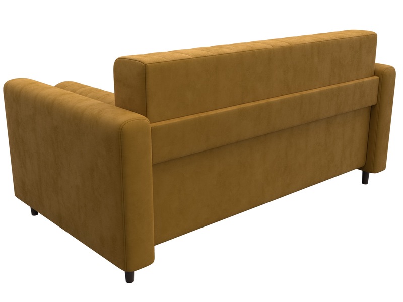 Диван прямой Лига-070, Велюр, BRUT 10 желтый