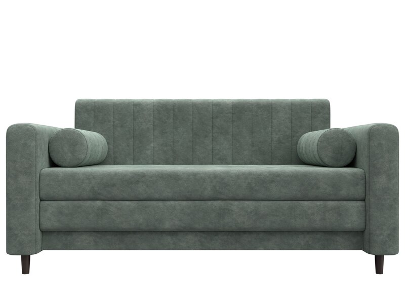 Диван прямой Лига-070, Велюр, BRUT 08 зеленый