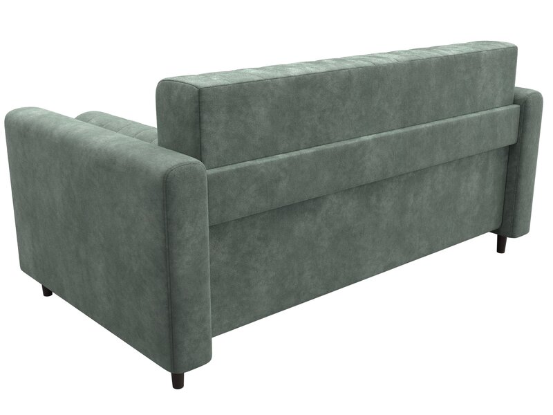 Диван прямой Лига-070, Велюр, BRUT 08 зеленый