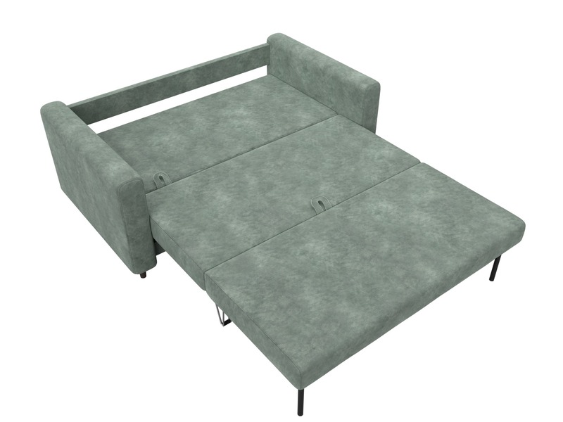 Диван прямой Лига-070, Велюр, BRUT 08 зеленый