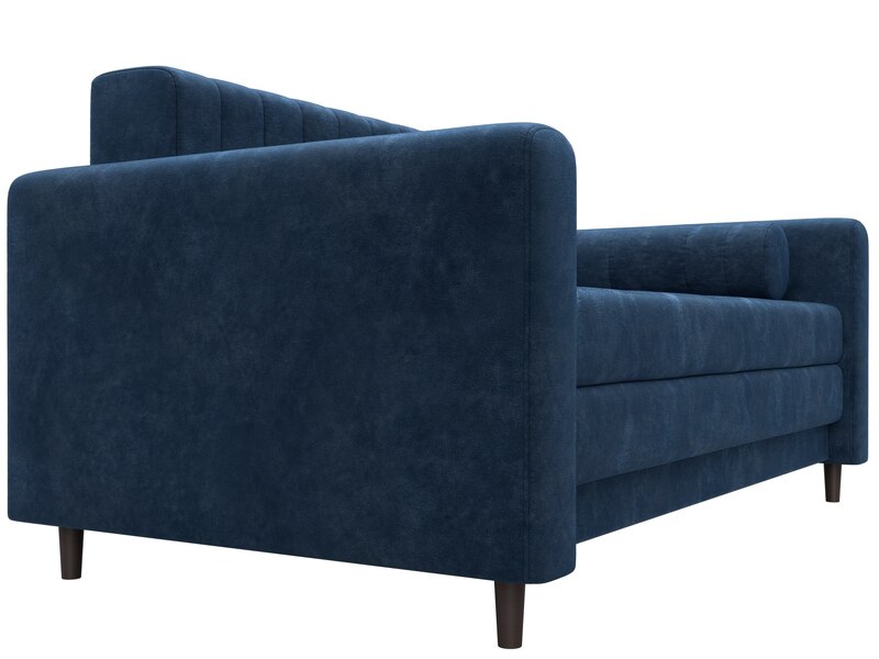 Диван прямой Лига-070, Велюр, BRUT 11 синий