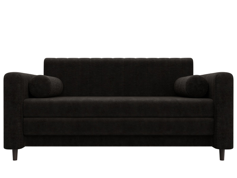 Диван прямой Лига-070, Велюр, BRUT 17 коричневый