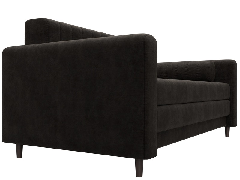 Диван прямой Лига-070, Велюр, BRUT 17 коричневый