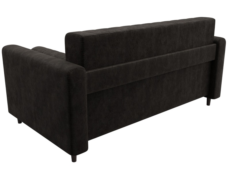 Диван прямой Лига-070, Велюр, BRUT 17 коричневый