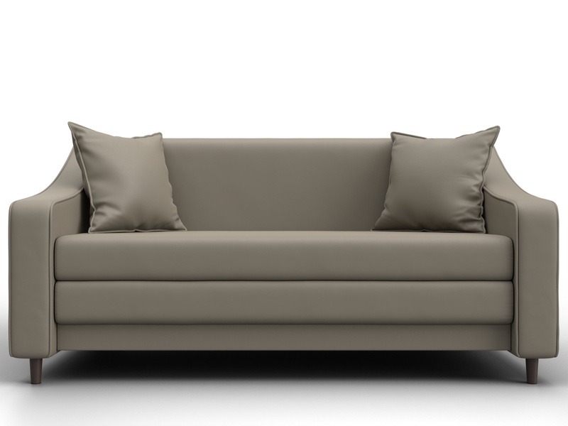 Диван прямой Лига-071, Экокожа, GRIFON 04 бежевый