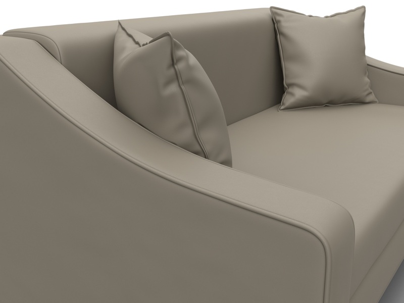 Диван прямой Лига-071, Экокожа, GRIFON 04 бежевый