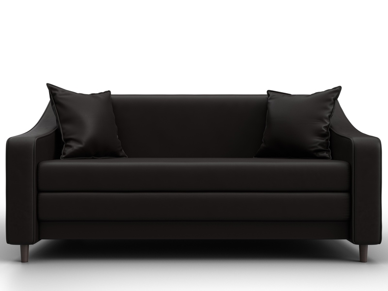 Диван прямой Лига-071, Экокожа, GRIFON 12 коричневый