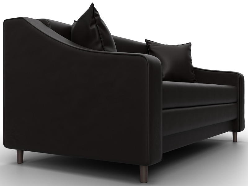 Диван прямой Лига-071, Экокожа, GRIFON 12 коричневый