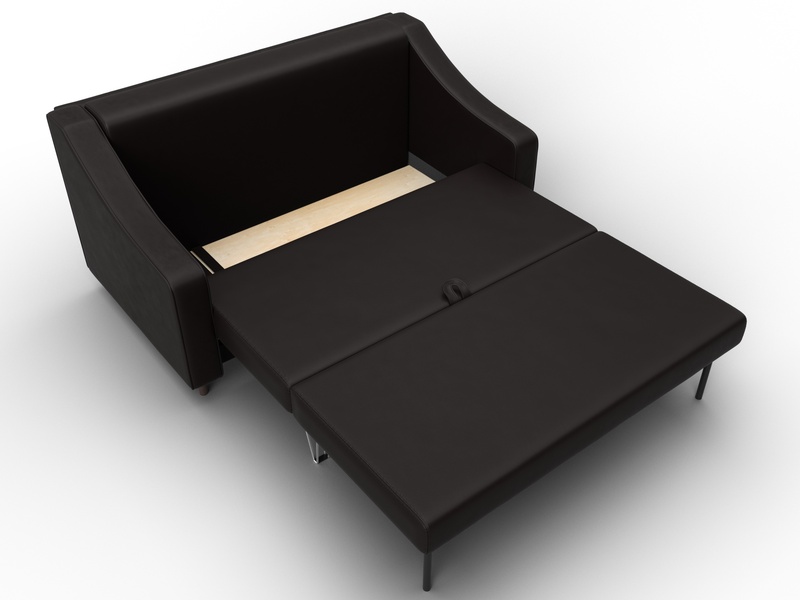 Диван прямой Лига-071, Экокожа, GRIFON 12 коричневый