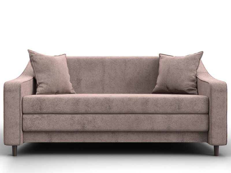 Диван прямой Лига-071, Велюр, TOWER 05 бежевый