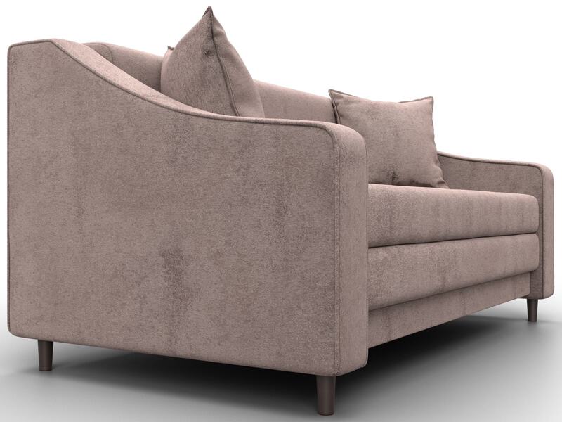 Диван прямой Лига-071, Велюр, TOWER 05 бежевый