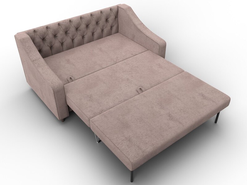 Диван прямой Лига-071, Велюр, TOWER 05 бежевый