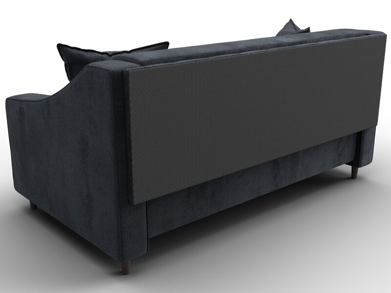 Диван прямой Лига-071, Велюр, TOWER 11 темно-серый