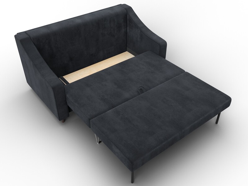 Диван прямой Лига-071, Велюр, TOWER 11 темно-серый