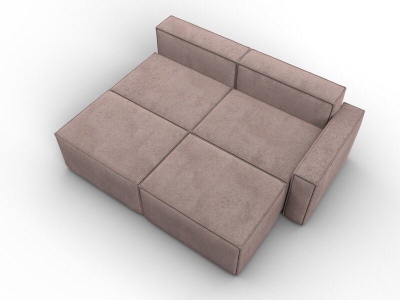 Диван угловой модульный Лига-063 угол правый, Велюр, TOWER 05 бежевый