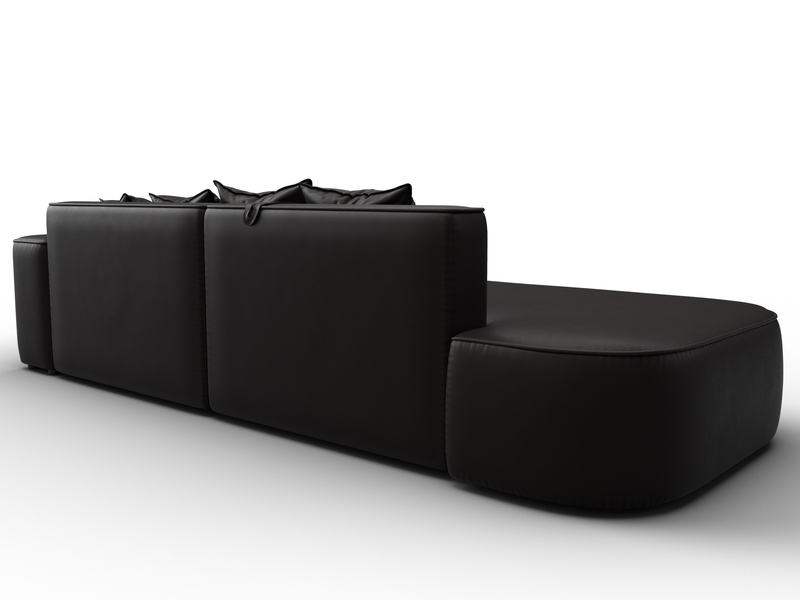 Диван угловой Лига-065 угол правый, Экокожа, GRIFON 12 коричневый