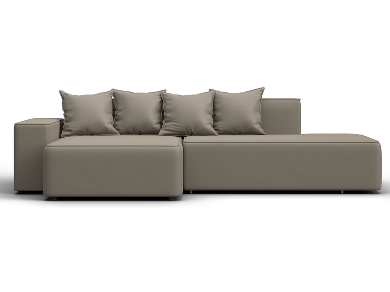 Диван угловой Лига-079 угол левый, Экокожа, GRIFON 04 бежевый