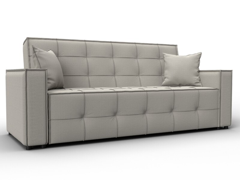 Диван-книжка Лига-067, Рогожка, Амур 02 бежевый