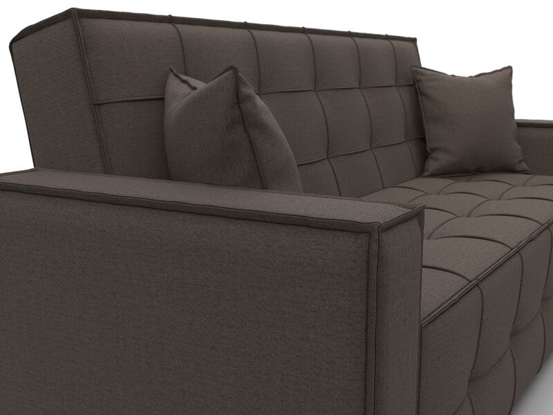 Диван-книжка Лига-067, Рогожка, Амур 05 коричневый