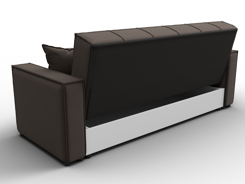 Диван-книжка Лига-067, Рогожка, Амур 05 коричневый