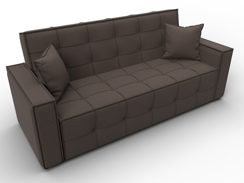 Диван-книжка Лига-067, Рогожка, Амур 05 коричневый