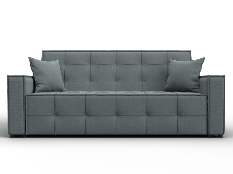 Диван-книжка Лига-067, Рогожка, Амур 07 серый