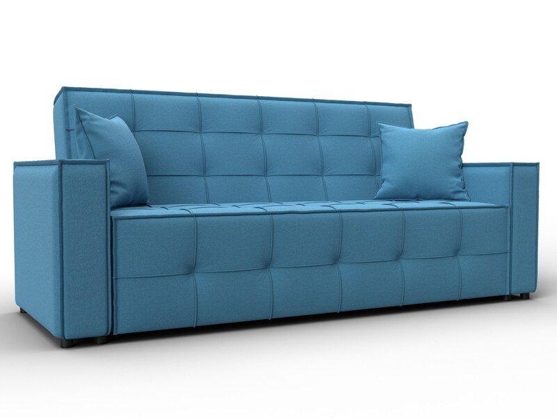 Диван-книжка Лига-067, Рогожка, Амур 10 голубой