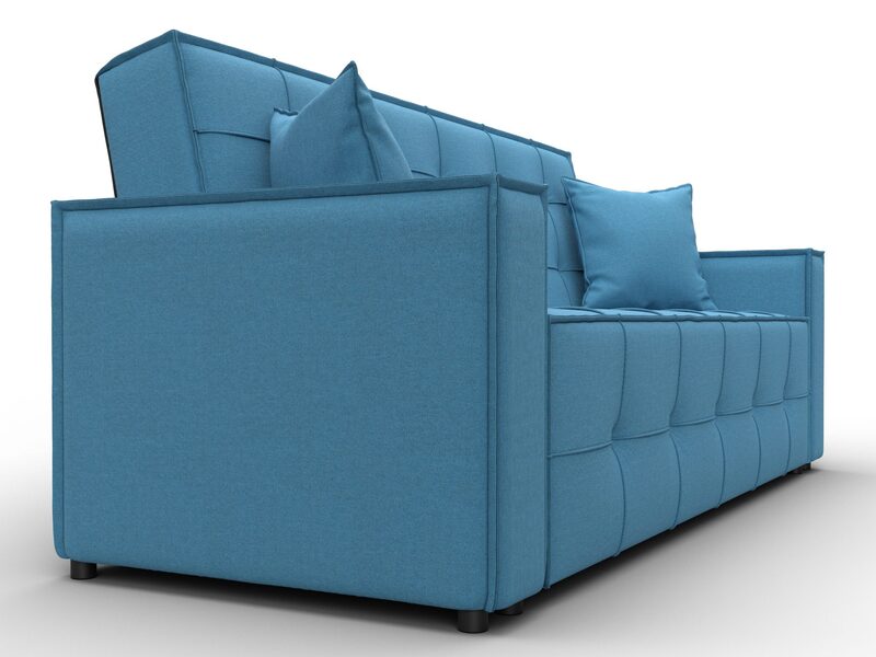 Диван-книжка Лига-067, Рогожка, Амур 10 голубой