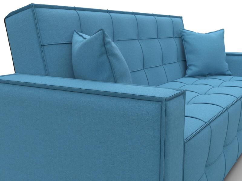 Диван-книжка Лига-067, Рогожка, Амур 10 голубой