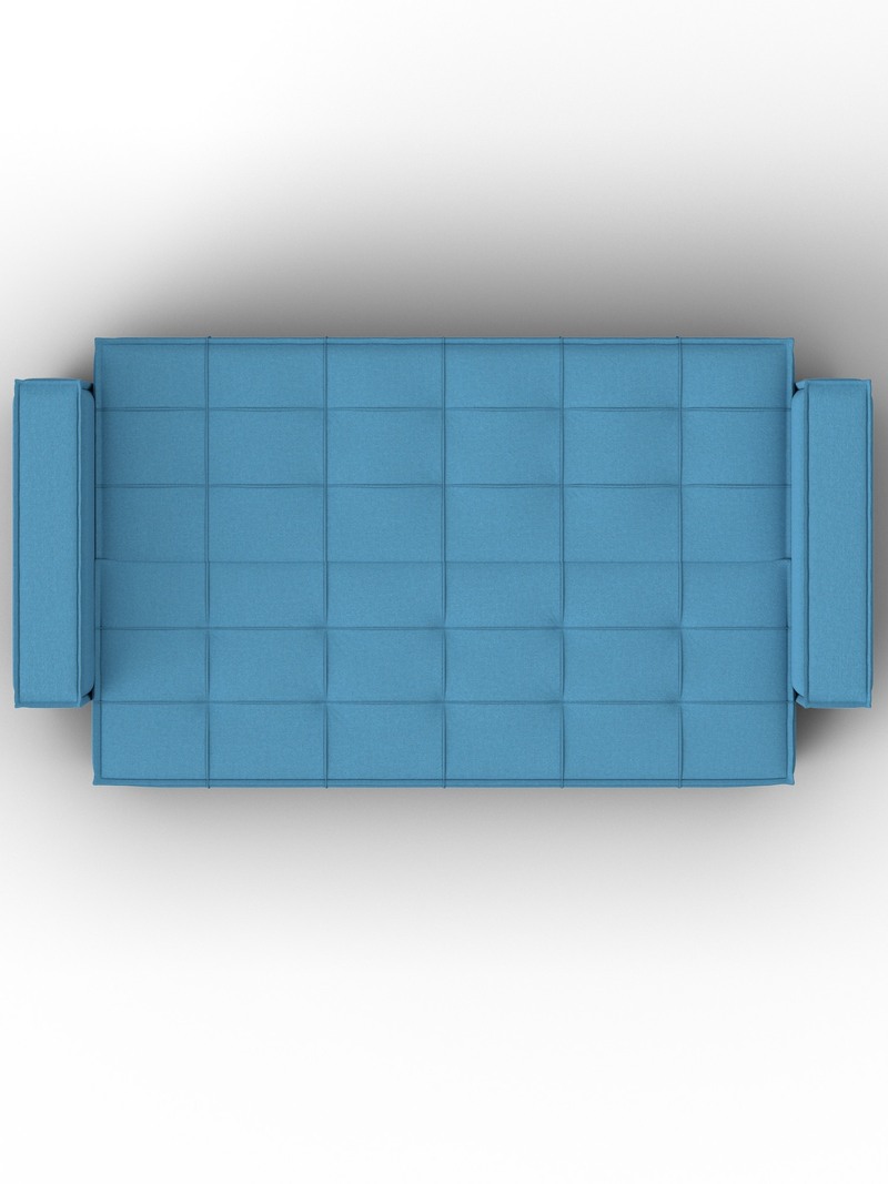 Диван-книжка Лига-067, Рогожка, Амур 10 голубой