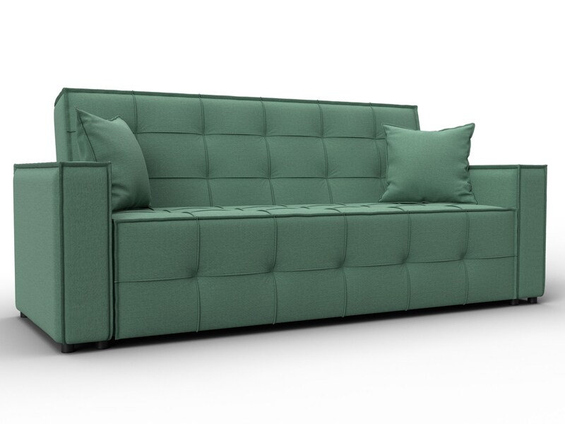 Диван-книжка Лига-067, Рогожка, Амур 11 зеленый