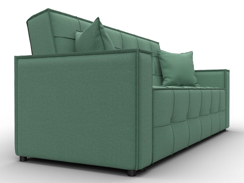 Диван-книжка Лига-067, Рогожка, Амур 11 зеленый