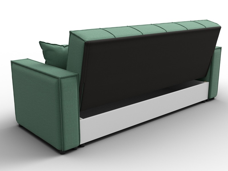 Диван-книжка Лига-067, Рогожка, Амур 11 зеленый