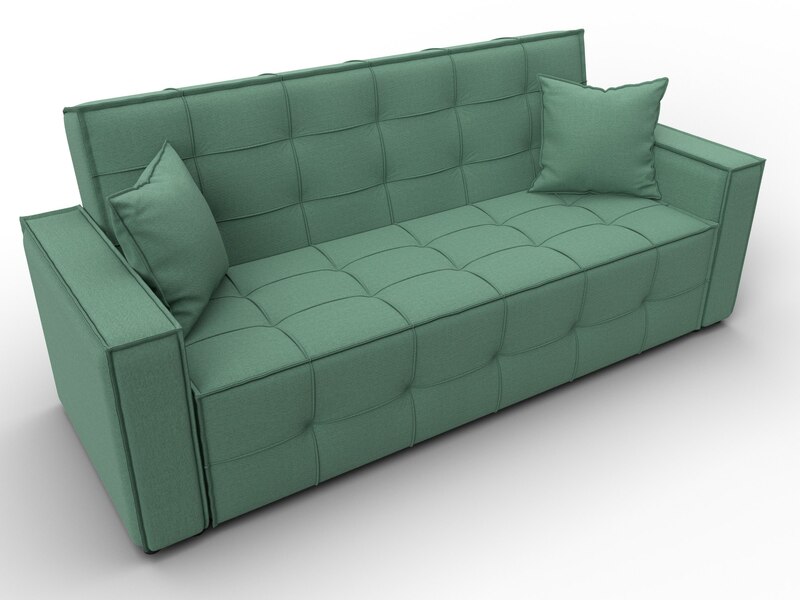 Диван-книжка Лига-067, Рогожка, Амур 11 зеленый