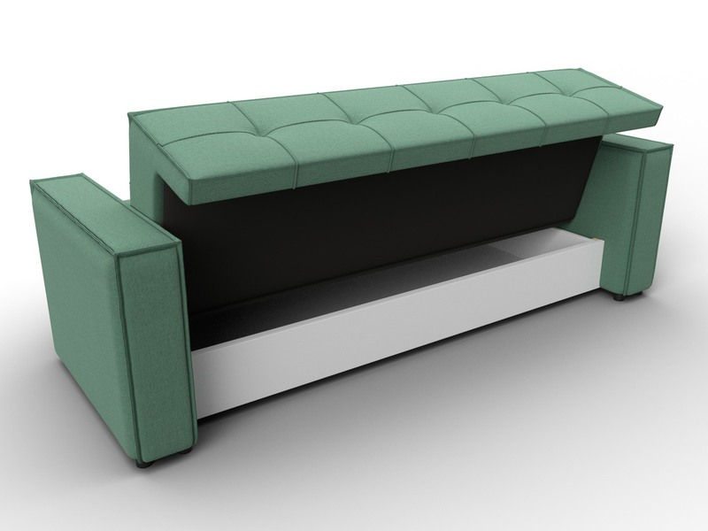 Диван-книжка Лига-067, Рогожка, Амур 11 зеленый