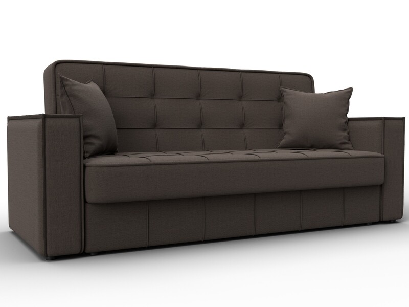 Диван-книжка Лига-068, Рогожка, Амур 05 коричневый