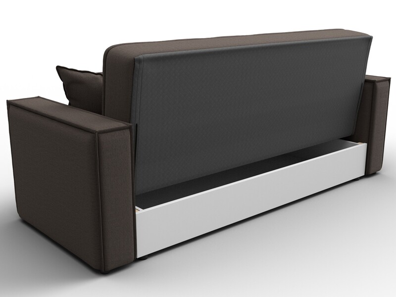 Диван-книжка Лига-068, Рогожка, Амур 05 коричневый