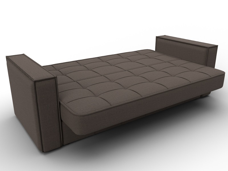 Диван-книжка Лига-068, Рогожка, Амур 05 коричневый