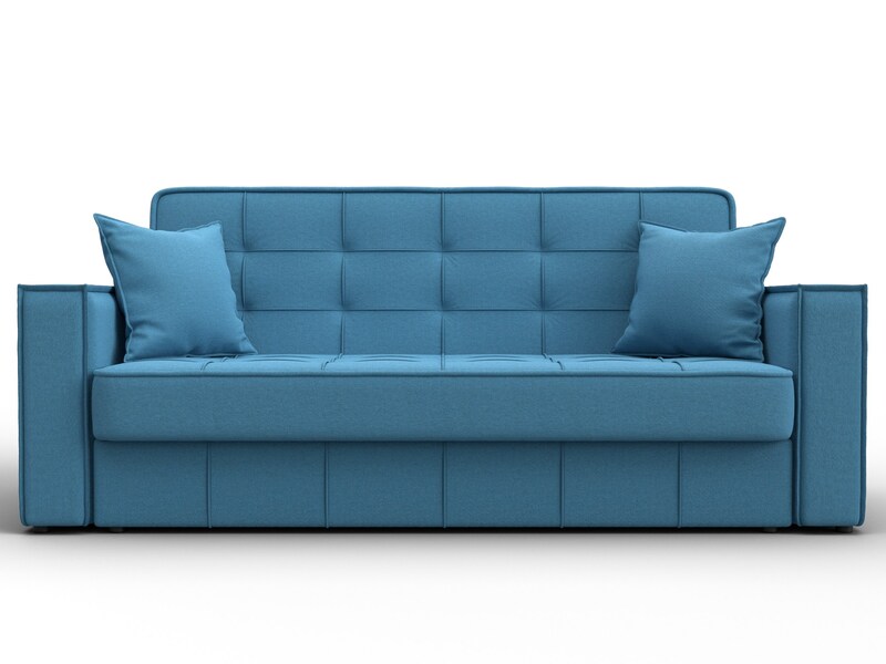 Диван-книжка Лига-068, Рогожка, Амур 10 голубой