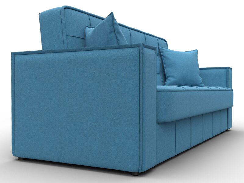 Диван-книжка Лига-068, Рогожка, Амур 10 голубой