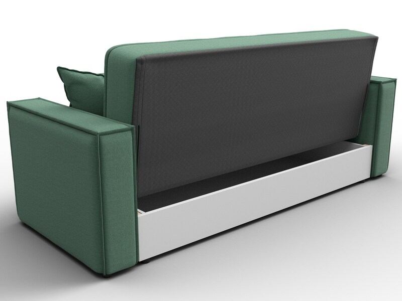 Диван-книжка Лига-068, Рогожка, Амур 11 зеленый