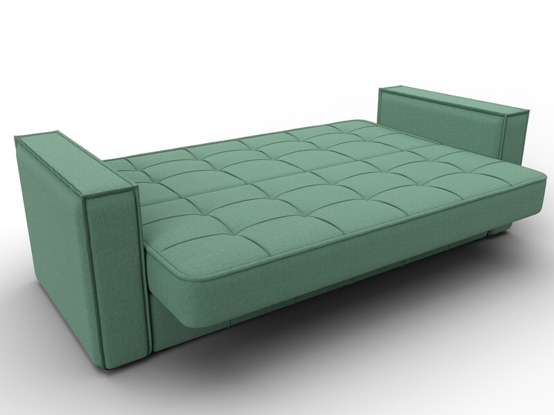 Диван-книжка Лига-068, Рогожка, Амур 11 зеленый